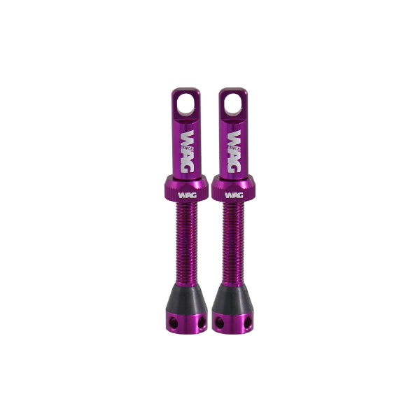 Wag Coppia valvola tubeless alluminio - 44mm, viola