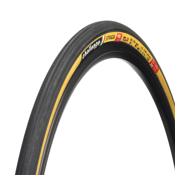 Challenge COPERTONE TUBELESS READY HANDMADE STRADA PRO - 700X28, SMART,300 TPI, SuperPolyester, TLR, Nero/Para