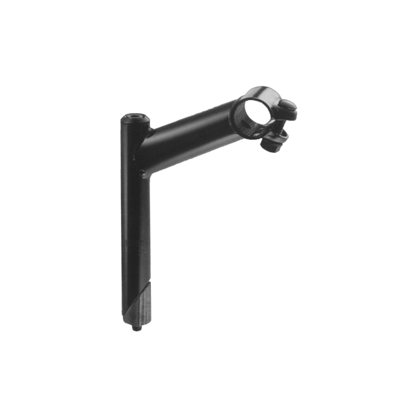 Easy Piantone ACCIAIO +25° con stelo 22.2 mm - 80 mm, nero