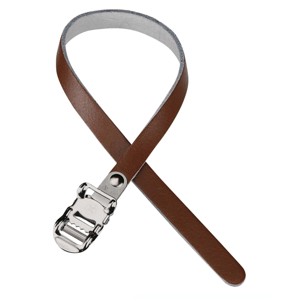 VP Components Cinturino puntapiedi in cuoio - marrone, confezione 2 pezzi