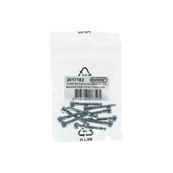 Elvedes Vite bloccaggio pastiglie Shimano/Magura/Tektro/Formula - M4x27, 10 pz