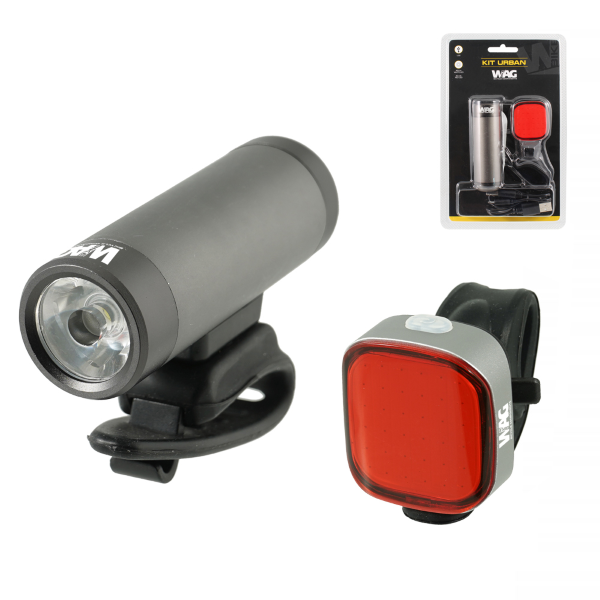 Wag FANALI ANTERIORE E POSTERIORE A LED RICARICABILI USB