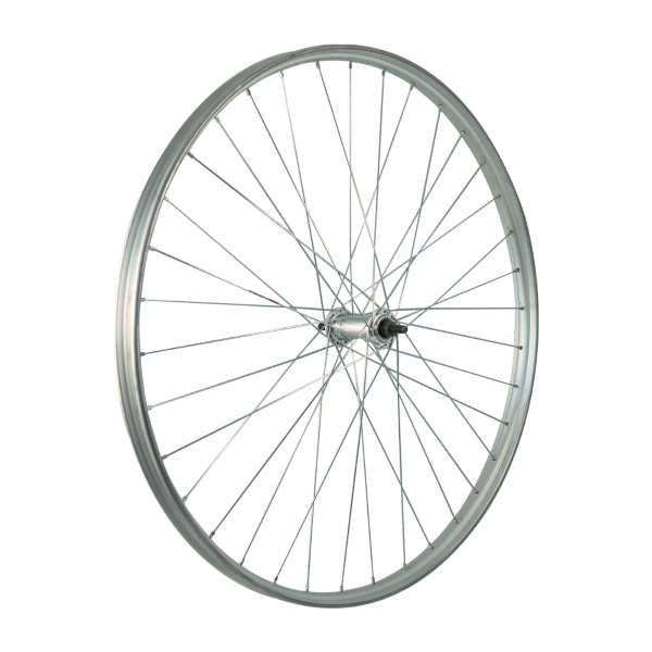 Easy Ruota anteriore TIPO R (a bacchetta) 26x3/8 - Perno 5/16, cuscinetti, mozzo alluminio, cerchio alluminio