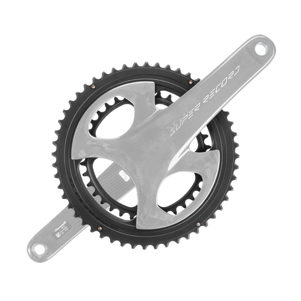 Campagnolo Coppia corone SUPER RECORD WIRELESS BCD 121-88 mm asimmetrico 4-fori 2x 13v - 50-34 denti, nero