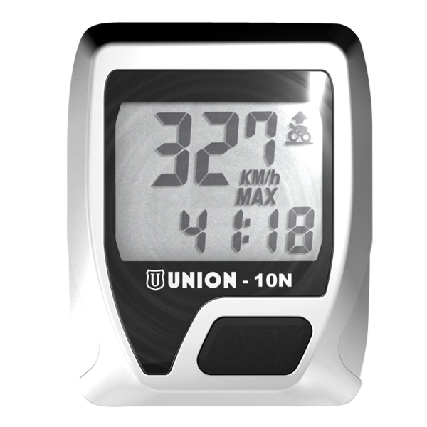 Union Ciclocomputer UNION-N 8 funzioni con filo - argento