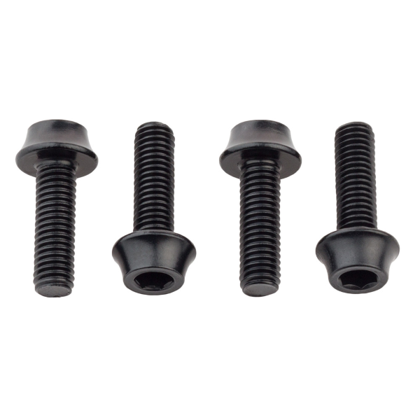 Wolftooth SET VITI PORTABORRACCIA 4pz - Nero