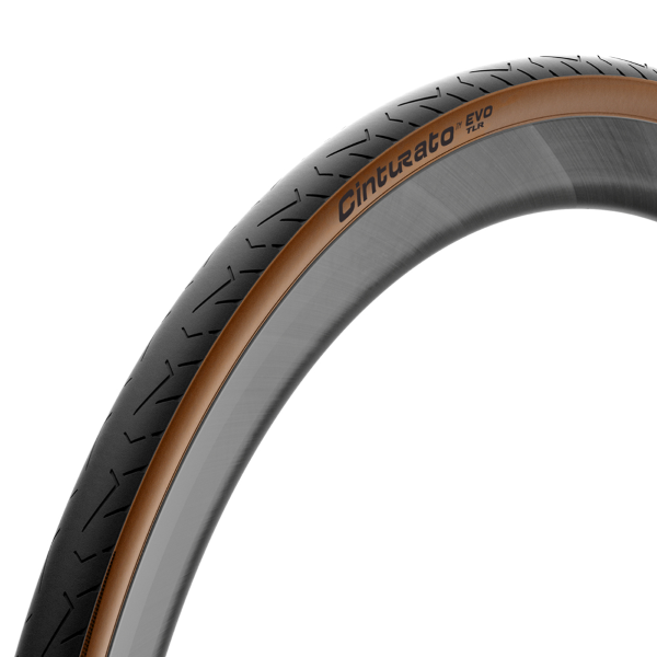PIRELLI Copertone CINTURATO EVO TLR Made in Italy - 700x28, nero marrone (Classic), Techwall+ Road