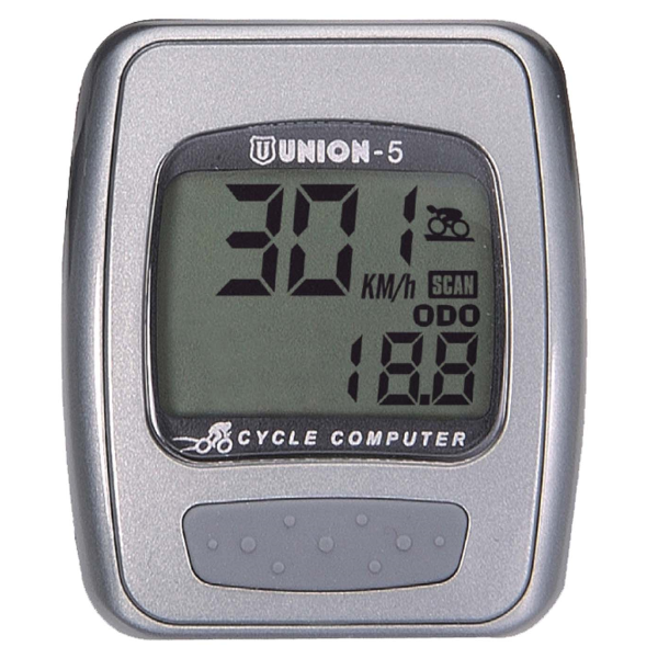 Union Ciclocomputer UNION 8 funzioni con filo - argento