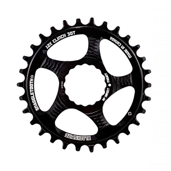 BlackSpire Corona SNAGGLETOOTH RACEFACE CINCH DIRECT MOUNT 1 X 11/12V - 36 denti SH12, nero, standard 6 mm offset