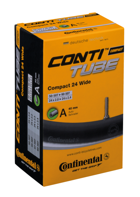CONTINENTAL Continental Camera d'aria Conti Compact 24 wide - 24x2.0-2.4" 50/60-507 VS 40mm