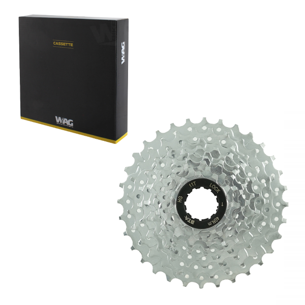 Wag Pacco pignoni a cassetta 9V - 11-32 denti, argento, SH11