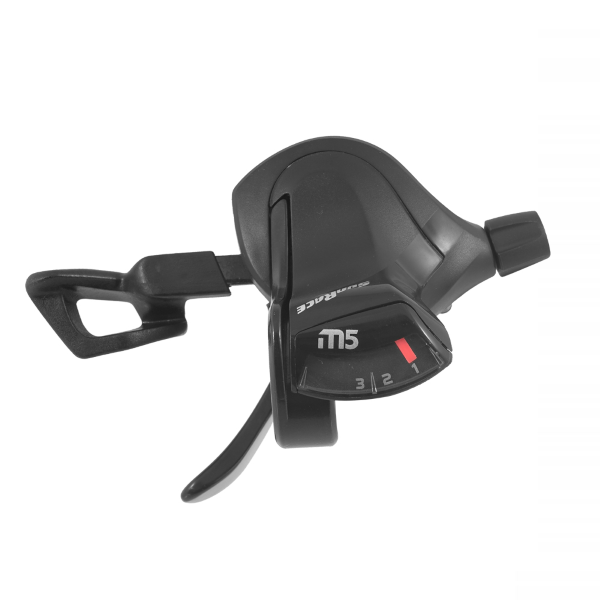 Sunrace Comando cambio DLM 503 COMPATIBILE SHIMANO - 3x, sinistro, collarino, con display, nero