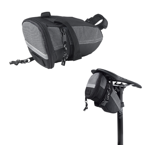 Easy Borsa sottosella DOPPIA TASCA - nero