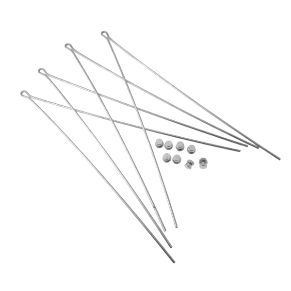 Easy Kit aste Cristina per parafanghi BICI R - argento