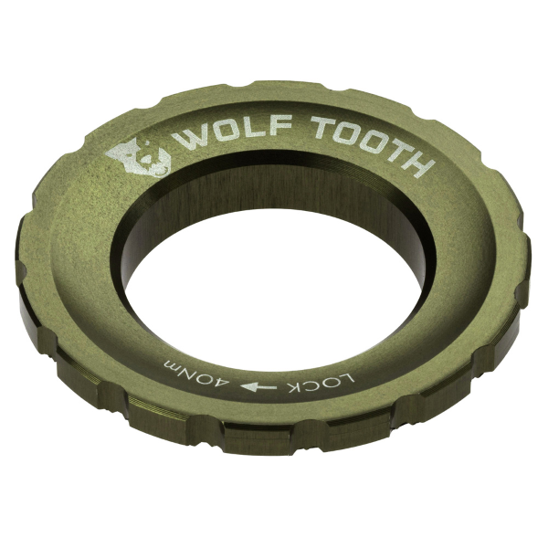Wolftooth Lockring CHIUSURA DISCO CENTERLOCK - GHIERA ESTERNA, OLIVE
