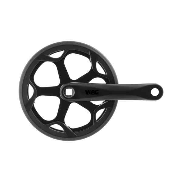 Wag Guarnitura FAT BIKE - 46D, 165 mm, alluminio, nero