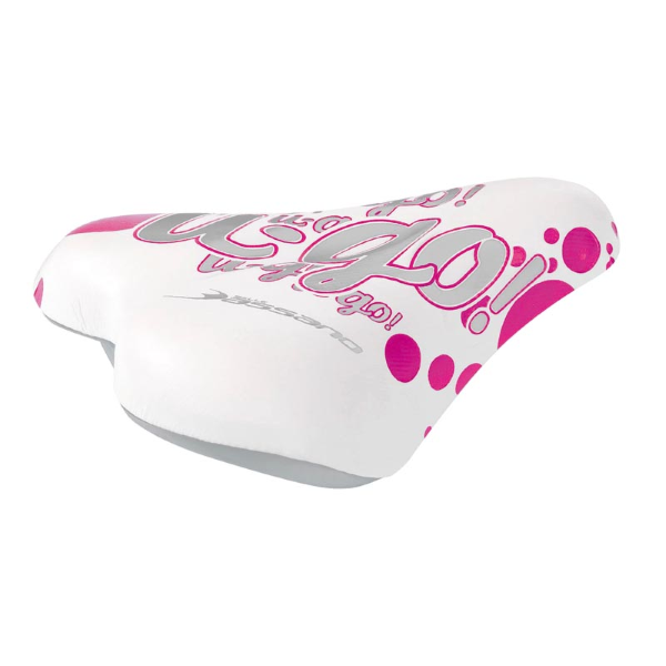 Selle Bassano Sella LADY BIKE - bianco rosa