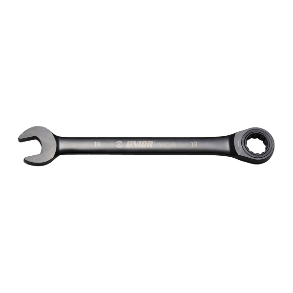 Unior Chiave combinata a cricchetto 160/6 - 14 mm, nero