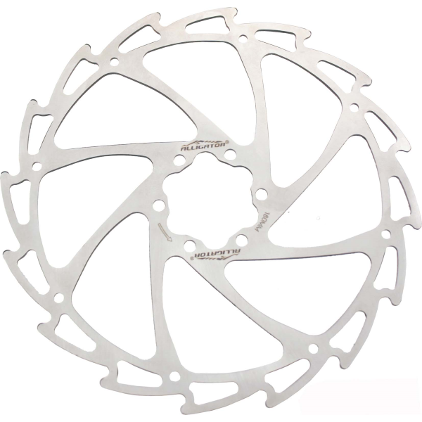 Alligator Disco WIND CUTTER 6 fori - 180 mm, argento