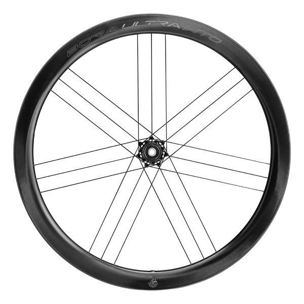 Campagnolo Coppia ruote BORA ULTRA WTO 45 BLACK CHROME Carbon c23 tubeless ready 2-Way Fit Disc 28/700C - Campagnolo N3W (con adattatore 12v incluso), Center Lock AFS