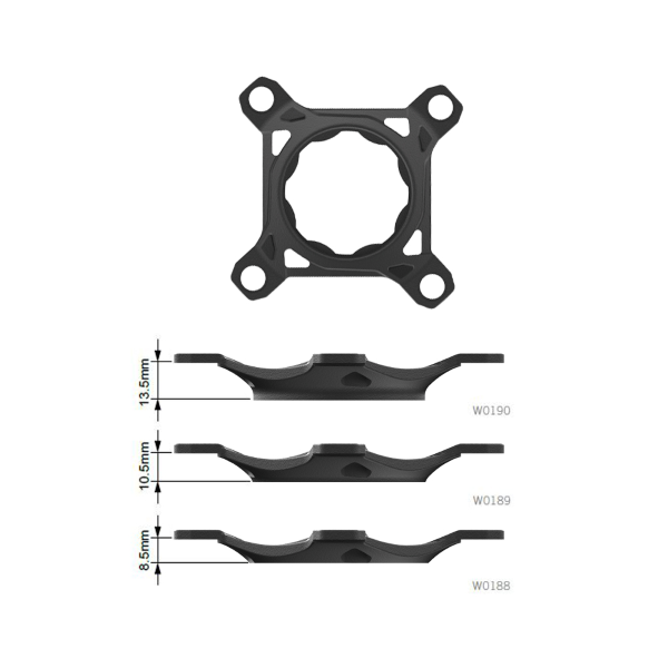 Fsa Spider TQ 1x BCD 104 mm - nero, linea catena 50 mm, W0188