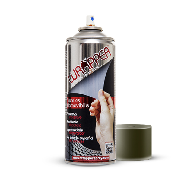 Wrapperspray Bomboletta vernice rimovibile Wrapper grigio verde 400ml