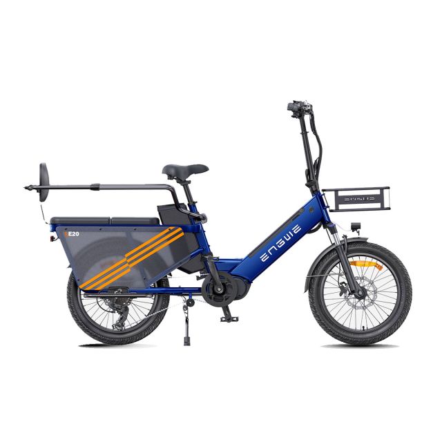Engwe LE20 Cargo ebike + Passegger kit Blu