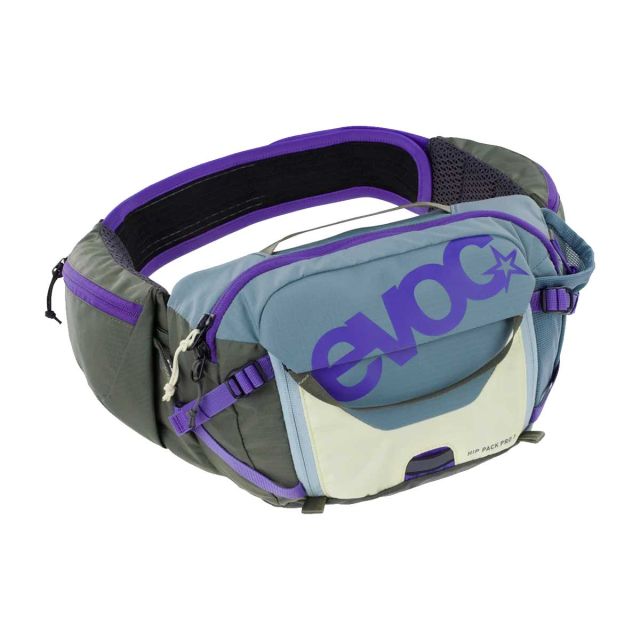 EVOC MARSUPIO MTB HIP PACK PRO 3 - Steel Violet-Dark Olive