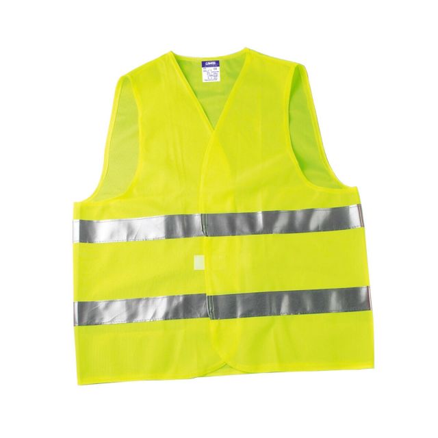 LAMPA GILET DI SICUREZZA FLUORESCENTE GIALLO