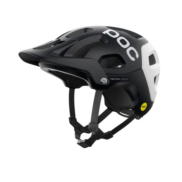 POC CASCO TECTAL RACE MIPS URANIUM BLACK/HYDROGEN WHITE MATT