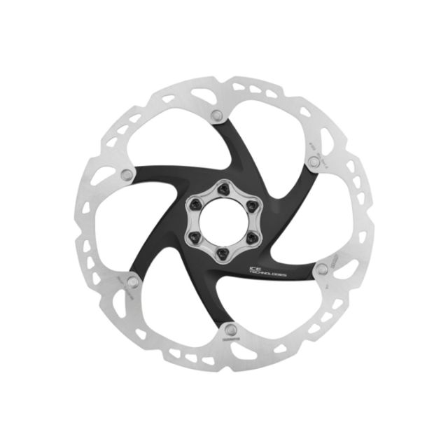 SHIMANO Disco DEORE XT RT86 6 fori - 203 mm, nero argento