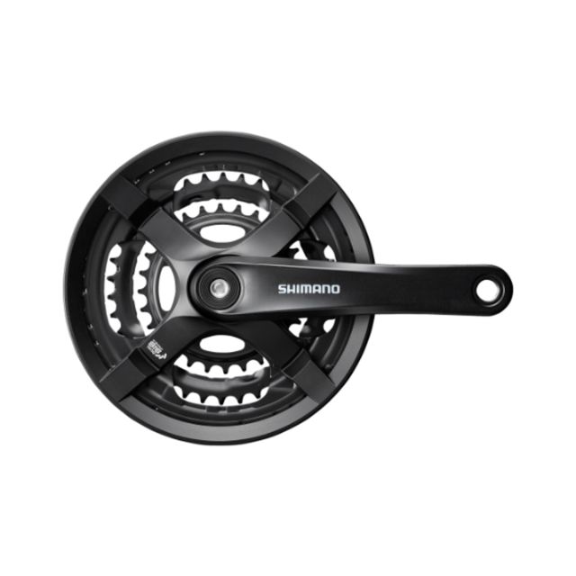Shimano SHIMANO Guarnitura FC-TY501 8/7/6 velocità 175,0 mm 48-38-28D Nero