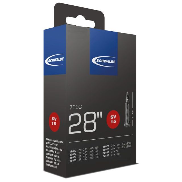 Schwalbe Schwalbe Camera d'aria Schwalbe VS 15 +pellicola - 28x3/4-1 1/8" 18/28-622/630 VS40mm