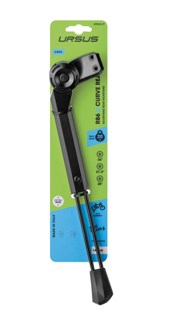 Ursus Ursus Cavalletto posteriore Ursus Curve - nero, 26-28", all,18mm, regolabile