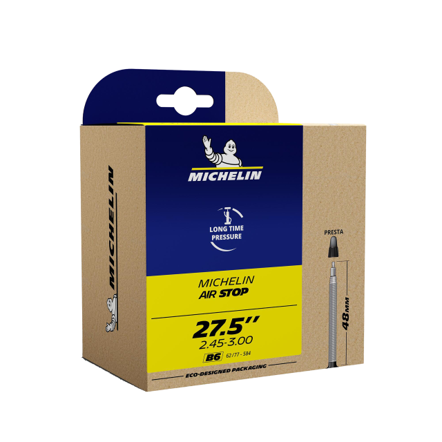 MICHELIN MICHELIN Camera d'aria Michelin B6 Airstop - 27.5x2.45-3.00 62/77-584 VP 48 mm