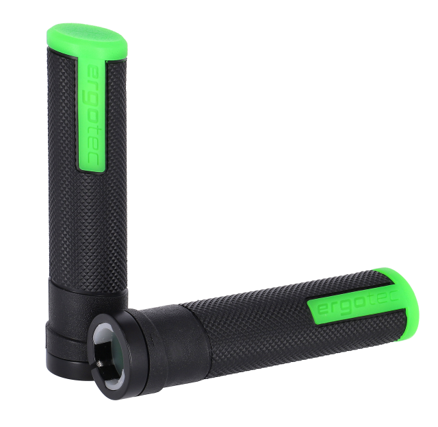 Humpert Humpert Manopole Ergotec Porto - 133mm, Ø 22mm, nero/verde, kraton/all