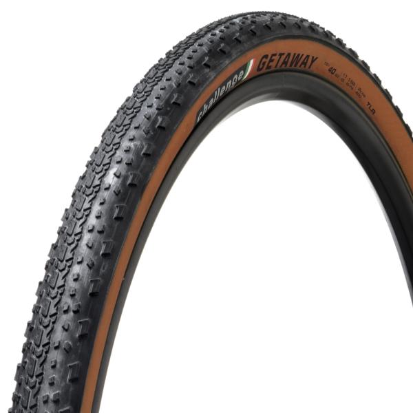 Challenge COPERTONE TUBELESS READY VULCANIZZATO GETAWAY RACE - 700X40, 120TPI, Nylon, TLR, MARRONE