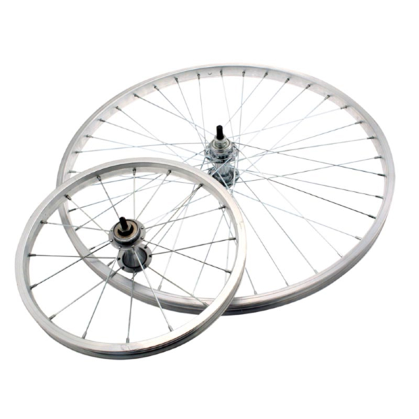 Easy Ruota posteriore a filetto MTB / TOURING 26x1,75 - Perno 3/8, cuscinetti, mozzo alluminio 7/8 V, cerchio alluminio