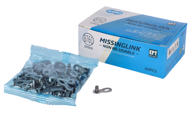KMC KMC Missinglink KMC e1NR EPT conf. officina - 40 pz., 1/2"x3/32",stretta,arg, p.KMCe1