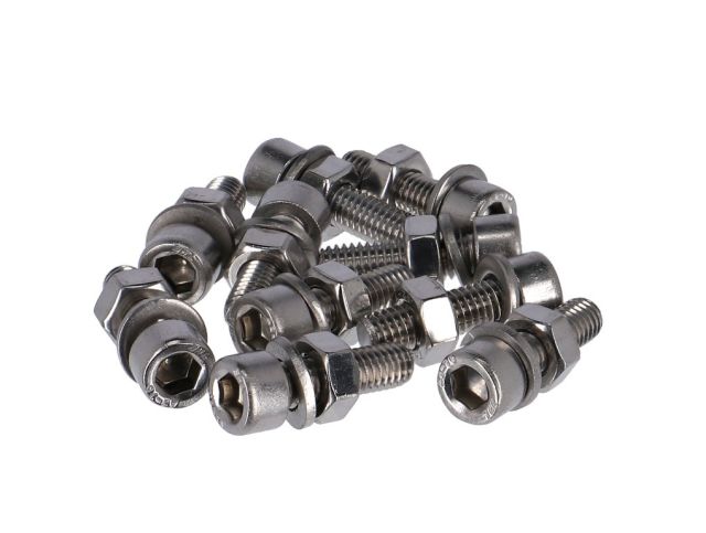 Bike-Parts Bike-Parts Vite a brugola M 6 x 25 - 10 pz. al sacc. acciaio inox