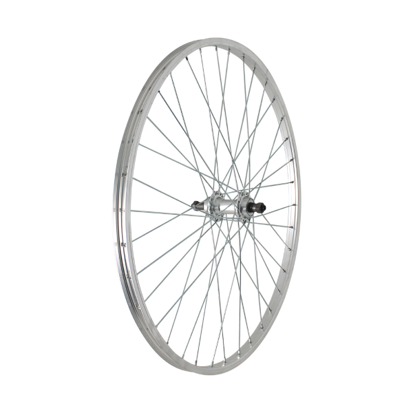 Easy Ruota posteriore a filetto MTB / TOURING 26x1,75 - Sgancio rapido, sfere, mozzo alluminio 7/8 V, cerchio alluminio