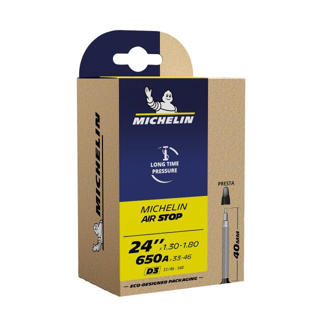 MICHELIN MICHELIN Camera d'aria Michelin D3 Airstop - 24x1.30-1.80 33/46-540 VP 40 mm