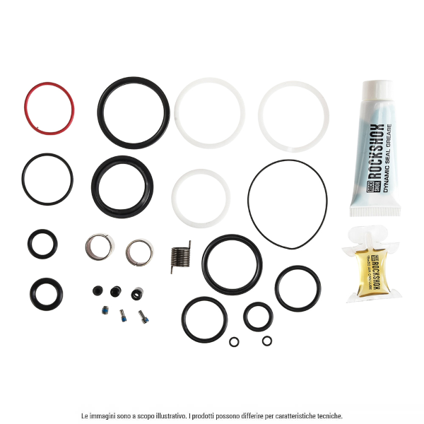 ROCK SHOX Kit revisione ammortizzatore 200 ore/1 anno, per SUPER DELUXE COIL/COIL REMOTE A1-A2 (2018-2020)