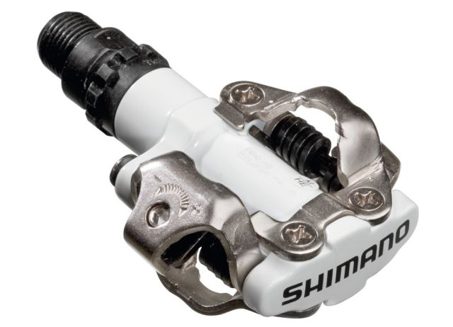 SHIMANO Shimano Pedale SPD Shimano PDM520 - bianco, 9/16", bilaterale