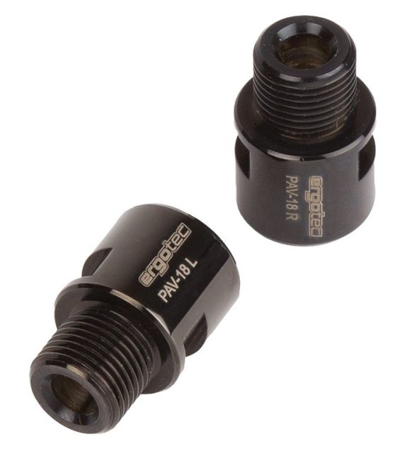 Humpert Humpert Prolung. asse pedale Ergotec - acciaio inox nero per 9/16" al paio