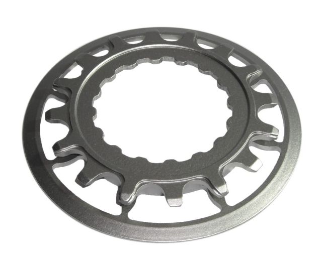 Ebilkelab Anello paracat. eBike per XduroBoschGen2 - 2015,16 denti, in titanio,color titanio