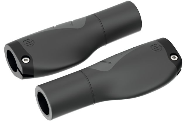 Humpert Humpert Manopole Ergotec Aero 2 - 132mm, Ø 22mm, nero/grigio, kraton