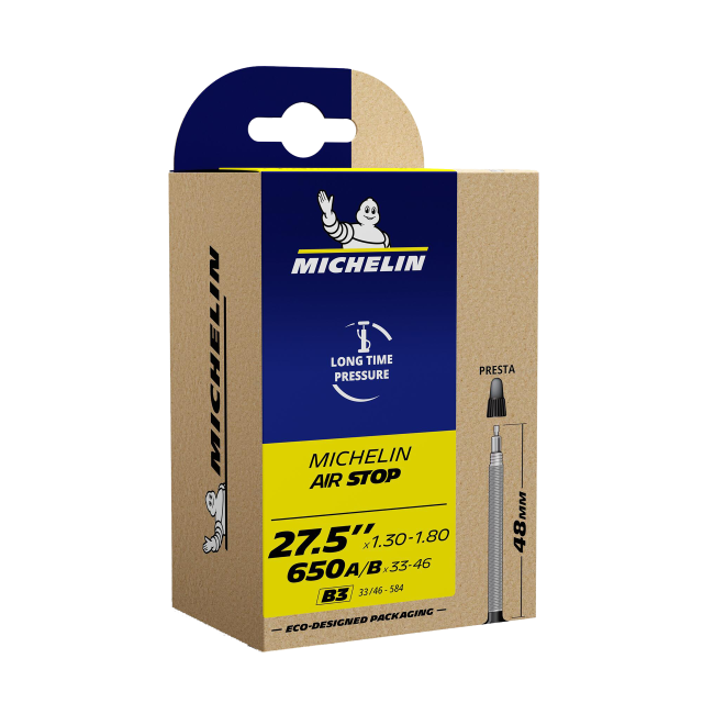 MICHELIN MICHELIN Camera d'aria Michelin B3 Airstop - 27.5x1.30-1.80 43/46-584 SV 48 mm