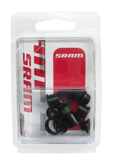 Sram Sram Kit ChainRingBolt Red Hidden Bold 5/arm - All., Black