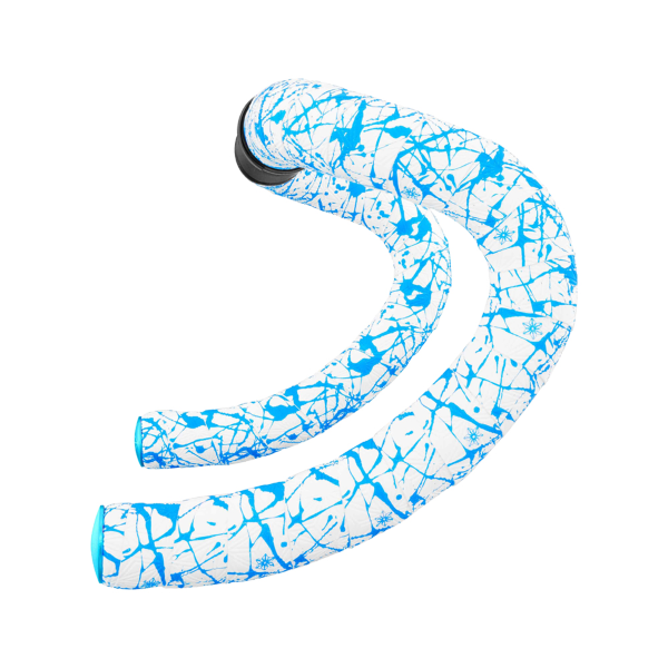 supacaz COPPIA NASTRI MANUBRIO SUPER STICKY KUSH SPLAT - BIANCO/BLU